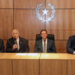 El vicepresidente primero de la Corte Suprema de Justicia, doctor Luis María Benítez Riera, expresó su agradecimiento a las autoridades municipales y a quienes contribuyeron a la concreción del proyecto.