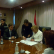 La presidenta, Alicia Pucheta suscribió el convenio en representación de la Corte Suprema de Justicia