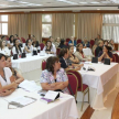 La doctora Silvia Palomero expuso ante los grupos de trabajo.