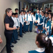 Los alumnos recorrieron las oficinas de la Dirección de Mediación.