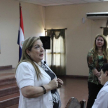 Exposición de la directora de Mediación de la Corte Suprema de Justicia, Gladys Alfonso de Bareiro.