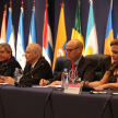 Félix Álvarez de Benito, secretario permanente de la Cumbre Judicial Iberoamericana, durante su presentación de informe.