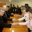 Saludo protocolar a las autoridades.