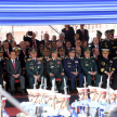 Participaron del desfile militar realizado en la Costanera 