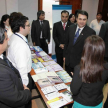 El presidente de la República, doctor Federico Franco visitó el stand de la Corte Suprema 