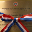 Placa conmemorativa al doctor Ubaldo Centurión Morínigo.