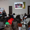 Estudiantes del 7°, 8° y 9° grado de la Escuela Básica “Andrés Delmás” de Lambaré.