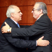 El presidente de la Corte se mostró complacido con la visita de Ernesto Samper.