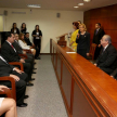 Ministra Alicia Pucheta de Correa, dando unas breves palabras a los presentes.