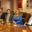 Porfiria Ocholasky, secretaria general del Sindicato de Funcionarios Judiciales del Paraguay (Sifjupar), en la reunión.