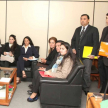 Alumnos del último año de derecho compartieron algunas preguntas con los jueces.