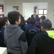 Visitaron la zona de reten, sala de testigos y  sala de deliberaciones.