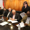 Firma de memorando con la Dimensión de Justicia, Paz e Integridad de la Creación.