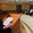 La consultora Esther Prieto estuvo presentando el Protocolo de Actuación para una Justicia Intercultural