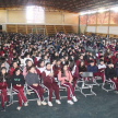 Asistieron a la charla más de mil alumnos, desde el séptimo grado hasta el tercer curso de la Educación Media.