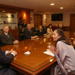 El pleno de la Corte recibió a Lydia Brito, directora de la Oficina Regional de Unesco para Latinoamérica y el Caribe, y a Guilherme Canela.