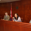 Los directores de Comunicación y de Transparencia y Acceso a la Información Pública, Luis Giménez y José María Costa, respectivamente, acompañaron a Lydia Brito y Guilherme Canela.