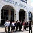 Los estudiantes de Derecho realizaron un circuito guiado por las instalaciones del recinto judicial.