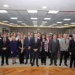 Foto oficial del encuentro con presencia de los ministros de la Corte Suprema de Justicia, los expositores extranjeros y la comunidad jurídica que participó del curso.