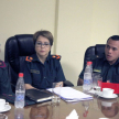 Representantes de la Dimabel brindando un informe del área.