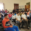 La apertura de la charla estuvo a cargo del magíster Aldo Ávalos.