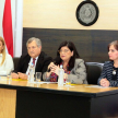 Con la presencia del ministro de la CSJ y superintendente de la Circunscripción Judicial de Central, doctor Eugenio Jiménez Rolón, y de la ministra enlace de la Secretaría de Género, doctora María Carolina Llanes.