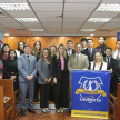 La delegación estuvo integrada por alumnos del quinto año de la carrera de Derecho, de la cátedra de Estudios de Casos de Inconstitucionalidad.