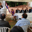 El abogado Leoncio Alderete, juez de Paz local, agradeció a los presentes y a las personas que colaboraron para la realización de la obra.