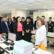 Fueron recibidos por los magistrados del fuero María Celeste Jara y César Diésel Marín.