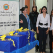El homenaje contó además con la presencia de los efectivos policiales y los funcionarios de la Contaduría