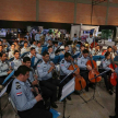 Acto cultural en la sede del Coliseo Departamental El Cerrito de la ciudad de Coronel Oviedo.