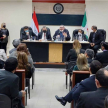 Participaron este jueves de una reunión de trabajo y conversatorio con gremios de abogados del departamento de Paraguarí.