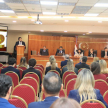 El panel de expositores estuvo conformado por el juez penal de la adolescencia, doctor Ubaldo Matías Garcete Piris; el agente fiscal en lo penal, Giovanni Grissetti; y el defensor público penal, Eleno Quiñónez.