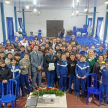 Alumnos de la Escuela Santa María Magdalena de la Fundación Redentorista de Obras Sociales y Educacionales de Pilar (FROSEP)
