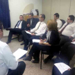 Momento de la reunión mantenida en la Circunscripción Judicial de Central