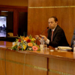 Videoconferencia, emitida en el Palacio de Justicia de Encarnación y dirigida a los jueces participantes de la región.