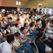 La actuación estuvo dirigida a estudiantes de diferentes niveles.
