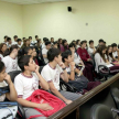 Estudiantes disiparon sus dudas respecto a juicios orales con el defensor público, doctor Carlos Flores