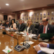 La comitiva de abogados estuvo encabezada por el titular del Colegio de Abogados del Paraguay, Rubén Galeano.  