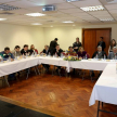 La actividad se desarrolló en la Sala de Conferencias de la sede judicial capitalina.