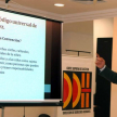 El abogado Marcelo Alas, representante de la OIT, explicó la Doctrina de Protección Integral de Niñez y Adolescencia.