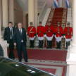 El doctor Torres Kirmser abandona el Palacio de Gobierno tras la reunión.