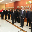 El grupo Coral integrado por funcionarios del Poder Judicial interpretó el Himno Nacional en la apertura del Congreso