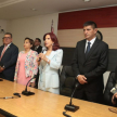 Tambien estuvieron el titular de la citada Circunscripción Judicial, Luis Alberto Benítez Noguera; el presidente de la Asociación de Jueces del Paraguay, Delio Vera Navarro.