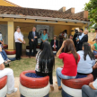 Ministro Miguel Óscar Bajac dirigiendo unas palabras alusivas en el acto.