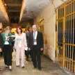 Miryam Peña, ministra de la máxima instancia judicial, observó los diversos pabellones.