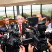Periodistas acreditados ante el Congreso conversaron con el presidente de la Corte Suprema.