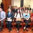 Los estudiantes de Derecho fueron acompañados de la camarista Maria del Carmen Giménez docente de la cátedra Derecho Tributario