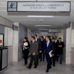 Momento del recorrido por los juzgados Civiles y Comerciales.