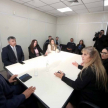 Reunión del ministro Ríos con miembros del Consejo y magistrados.